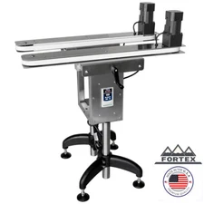 FORTEX STAINLESS STEEL BOTTOMLESS GAP TRANSFER CONVEYOR HUGGER BELT