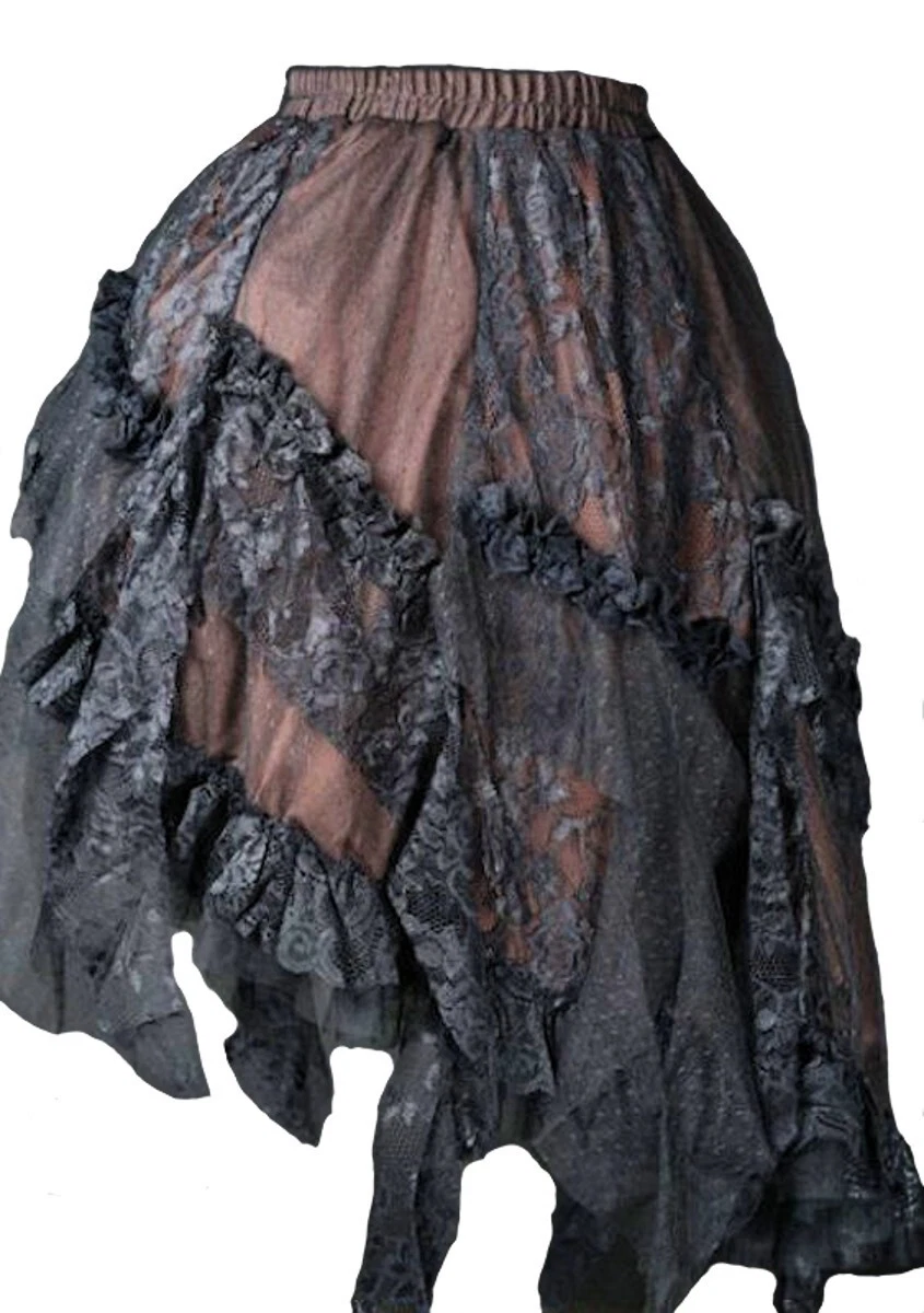 pvucpot Donna Vittoriano Steampunk Gonne costumi da pirata medievale da donna con pirata per Halloween carnevale cosplay