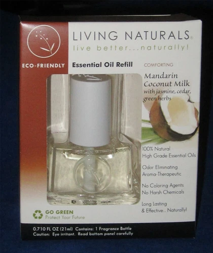 Living Natural Essential Oil Refill 21 ml Comforting Mandarin Coconut Milk