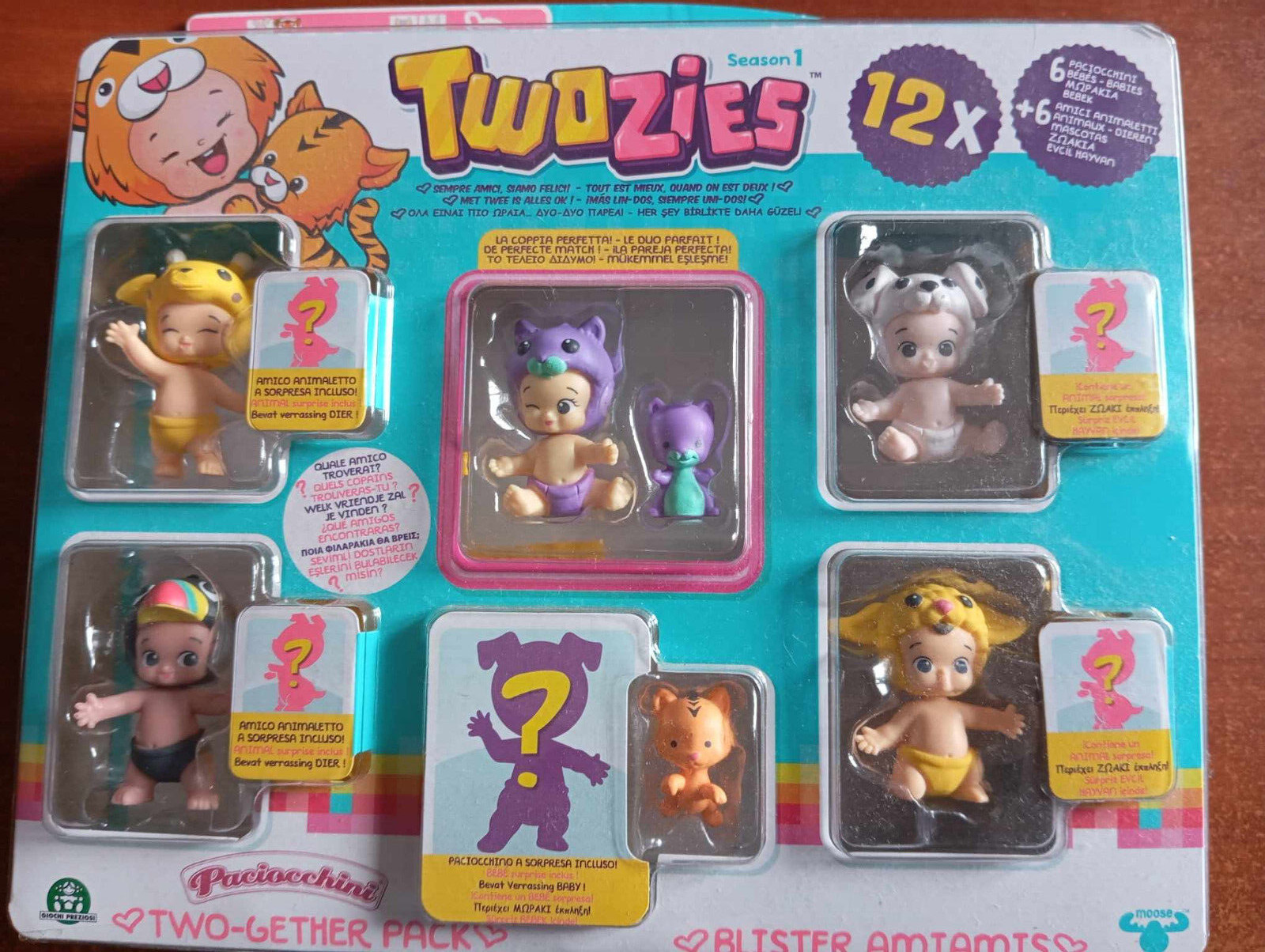 Ne cherchez plus vos paires avec TWOZIES amiamis 6 bébés et 6 animaux, le set d'association
