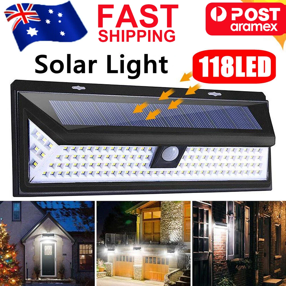 118 led outlet solar light