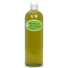 16 Oz Premium Pure Organic Cold Pressed Best Fresh Hemp Seed Oil Multi Purpose