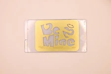 Ellison Design Easy Emboss brass stencil and embossing folder - Be Mine