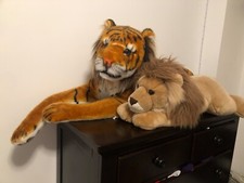 Melissa  Doug 5' Stuffed Tiger. Great condition, slightly used.