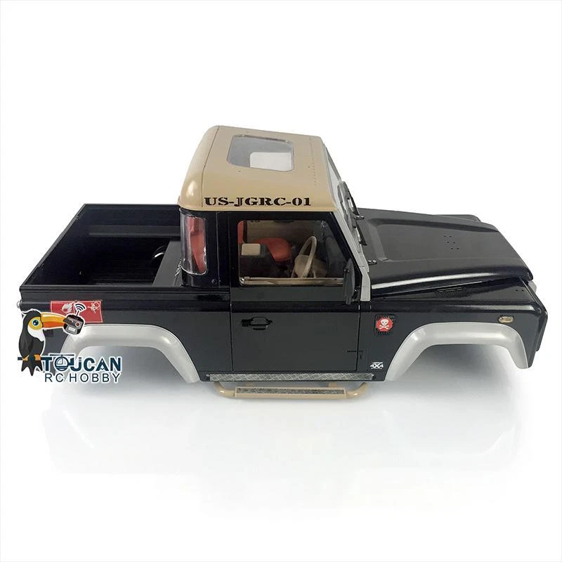 TOUCANRC 1/10 Painted Rock Crawler D90 Pickup Car RC Vehicle Shell Cabin Model - Image 4 of 4