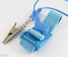 50pcs Anti Static Antistatic ESD Adjustable Wrist Strap Band Grounding Wire Blue