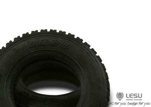 US Lager LESU 1/16 schmaler Reifen für RC Traktor LKW Radnabe Achse Muldenkipper LKW - Bild 3 von 4