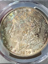 1879 S $1 Morgan Dollar PCGS MS65 Toned