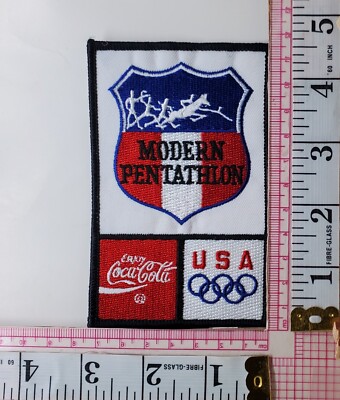 Coca-Cola USA Sponsor US Modern Pentathlon Team Olympic Summer Games Patch