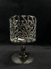 Bath & Body Works Vine Leaf Pedestal 3-Wick Candle Holder (Candle Not Included)