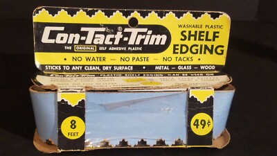 Vintage Con-Tact Shelf Edging Trim Monsanto Ultron Advertising Display