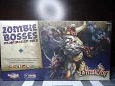 Zombicide Zombie Bosses Abomination Pack Miniatures Box CMON Minis OPEN