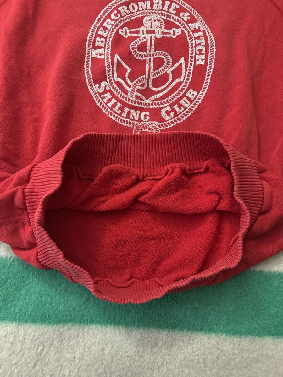 Vintage 80s Abercrombie & Fitch Sailing Team Crewneck Ribbed Boxy 