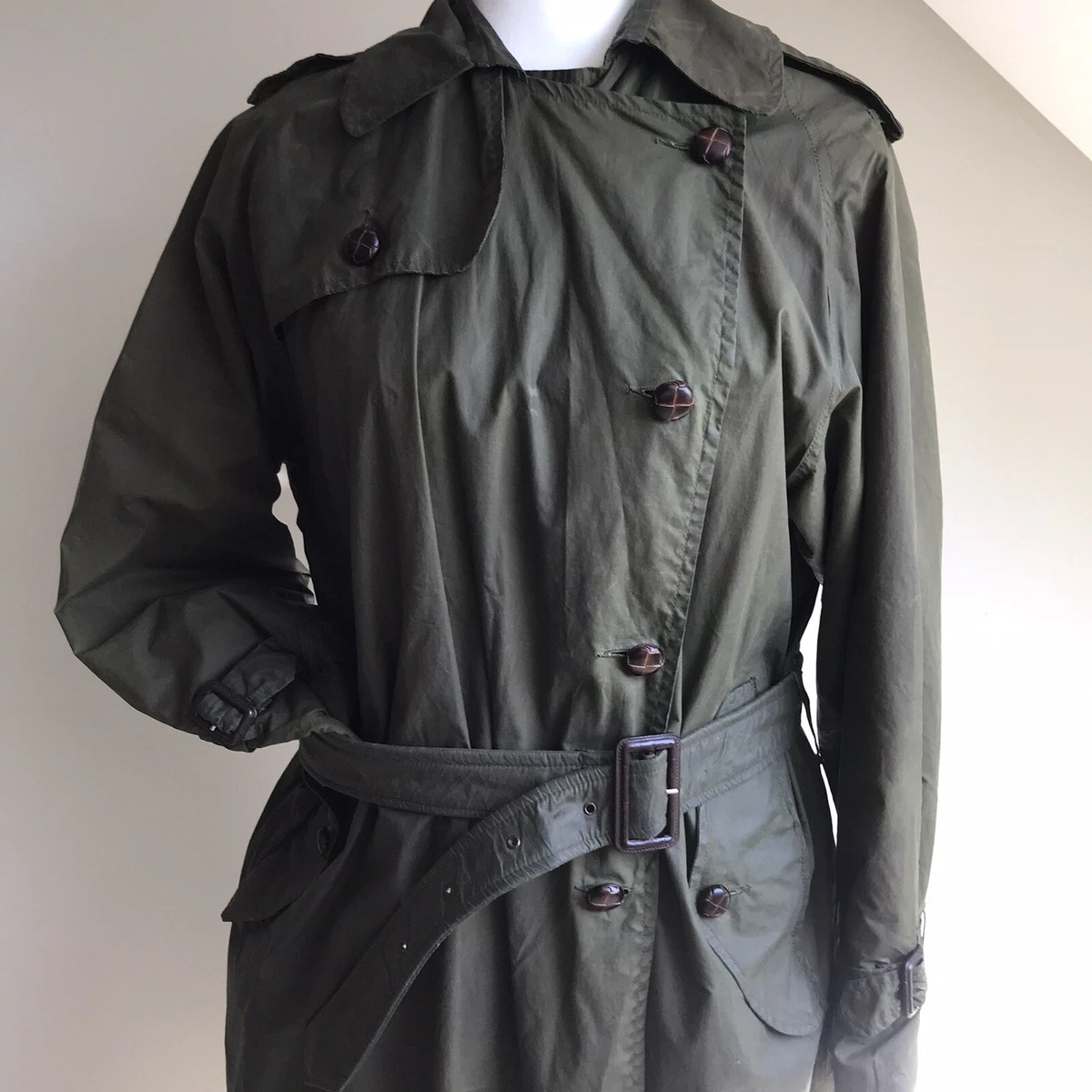 Vintage Laura Ashley Trenchcoat 70s 80s Rain Jacket Great Britain