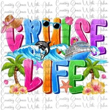 Sublimation Print Cruise Life Ready To Press Paper Ink Heat Transfer