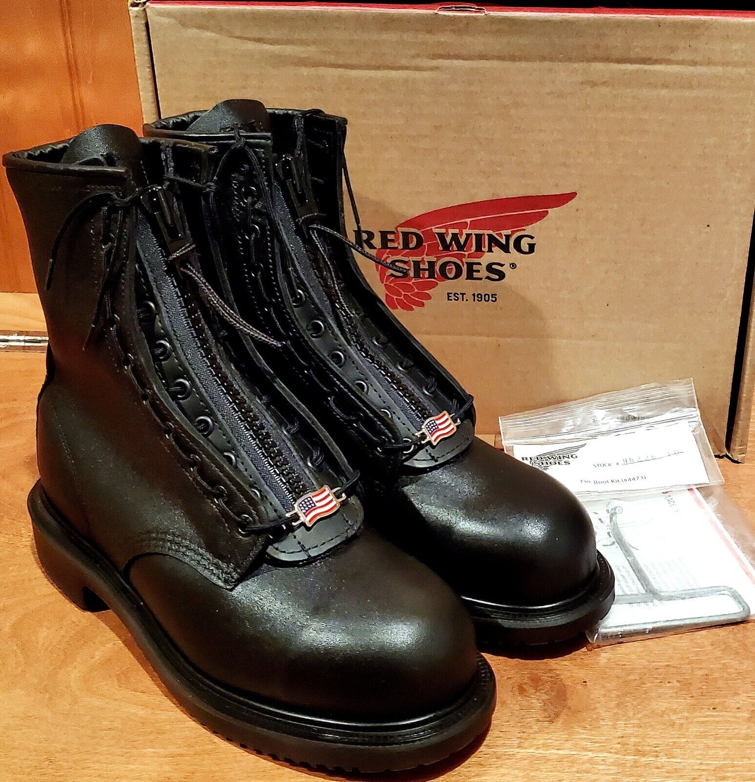 dans Onzuiver combineren Red Wing 4473 Firefighter Boots (Multiple Sizes & Optional Zipper) | eBay