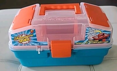 Shakespeare Cosmic Tackle Box Blue Orange With 27 pieces of tackle FREE SHIPPING
