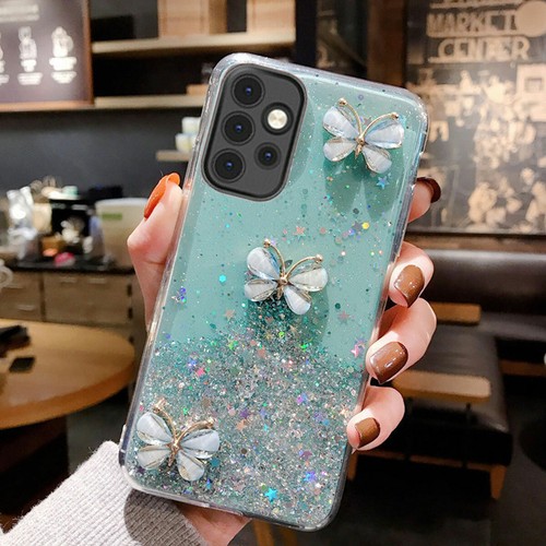 For Samsung Galaxy A12 A13 A53 A32 5G Case Cute Girls Glitter Bling
