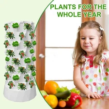 Vertical Hydroponic Garden Tower Vertical Hydroponic Planter 64 Slots impart