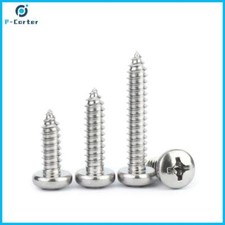 Image of PHILLIPS PAN HEAD SELF TAPPING SCREWS A4 STAINLESS STEEL TAPPERS