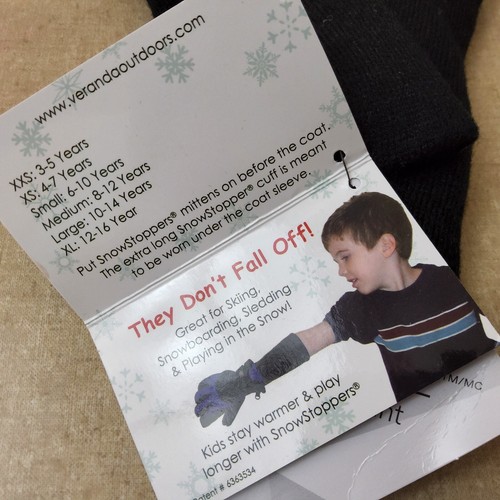 Kids Snowstoppers Waterproof Stay On Gloves Small - Picture 4 of 5