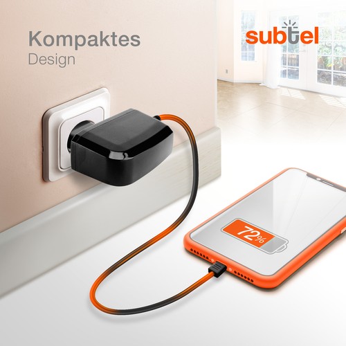 Ladegerät für ODYS Vito Miron Wintab 8 Xelio 10 Quad Ladekabel 2A 1.2m - Bild 6 von 7