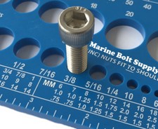 Screw Bolt Nut Thread Measure Gauge Size Checker Standard Metric Color: Blue