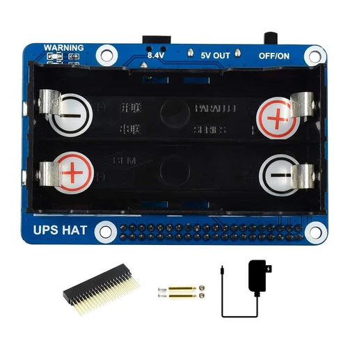 5V Power Supply UPS HAT Starter Kit for RPI Raspberry Pi 3 Model B+ 4 4B Board