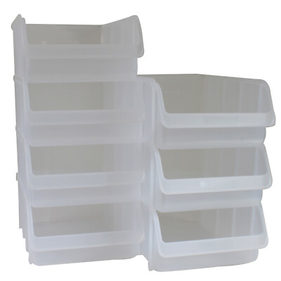 7x Profi Sichtboxen PP Gr. 5 TRANSPARENT Stapelbox Sicht-Lagerbox Boxen Sichtbox