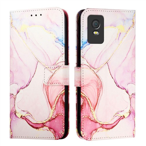 Paint Marble Wallet Phone Case for TCL 505 502 501 303 403 20R 40 SE T Mobile 7 - 第 17/18 張圖片
