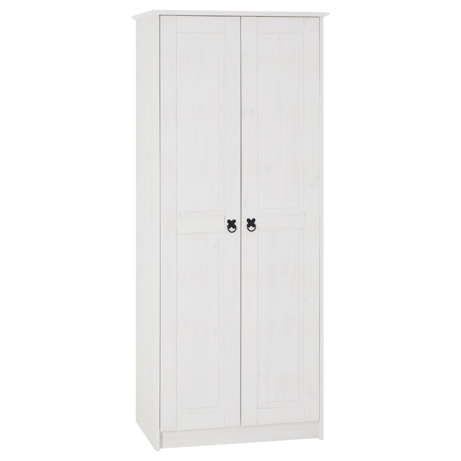 Penderie mexicaine RESIDENCIA en pin blanc pour organiser une chambre parentale lumineuse