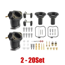 Carburetor Rebuild Kit 2-20Set Sealed Assy For Yamaha VStar 650 XVS650 1998-2016