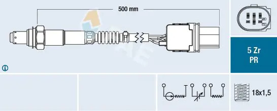 Lambda sensor 75060 FAE for OPEL FIAT BMW ALFA ROMEO MERCEDES-BENZ RENAULT FORD
