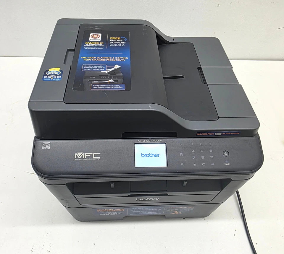 Brother MFC-L2740DW Wireless Duplex Scanner Fax Copier Workgroup Printer - Image 2 of 4