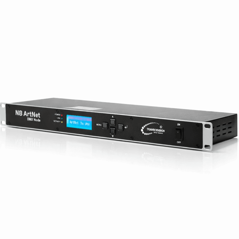 Art-Net Processor DMX Node Splitter 8 Way Lighting Control Transcension N8