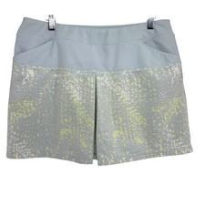 Adidas Performance Golf Skort Blue Pockets Front Pleat Inner Short Medium Tennis