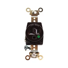 ARROW HART 8210 SINGLE RECEPTACLE 15A 125V HOSPITAL GRADE, BROWN (10 PK)