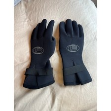 Bare k palm gauntlet neoprene diving scuba gloves XL black 5 finger dive adult