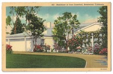 Brentwood California c1943 Joan Crawford residence, Hollywood Movie Star