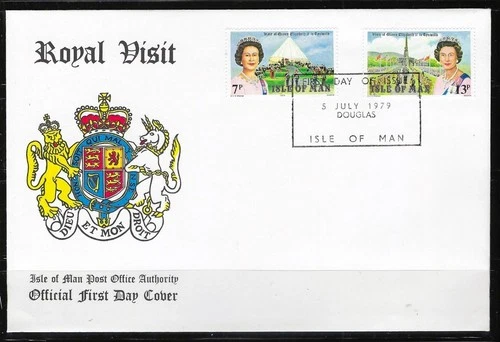 1¢ WONDER'S ~ ISLE OF MAN FDC ROYAL VISIT 1979 C/S - F176