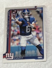 JAXON DART 2025 TOPS CHROME #306 ROOKIE CARD [RC] NEW YORK GIANTS 🏈
