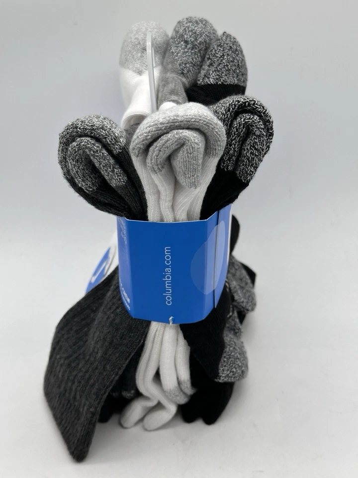 НОВЫЙ 6 ПАРА УПАКОВКА ЖЕНЩИН COLUMBIA SPORTS ЭКИПАЖА НОСКИ ПОЛОВИНА ПОДУШКИ РАЗМЕР 4-10 - Изображение 3 из 4