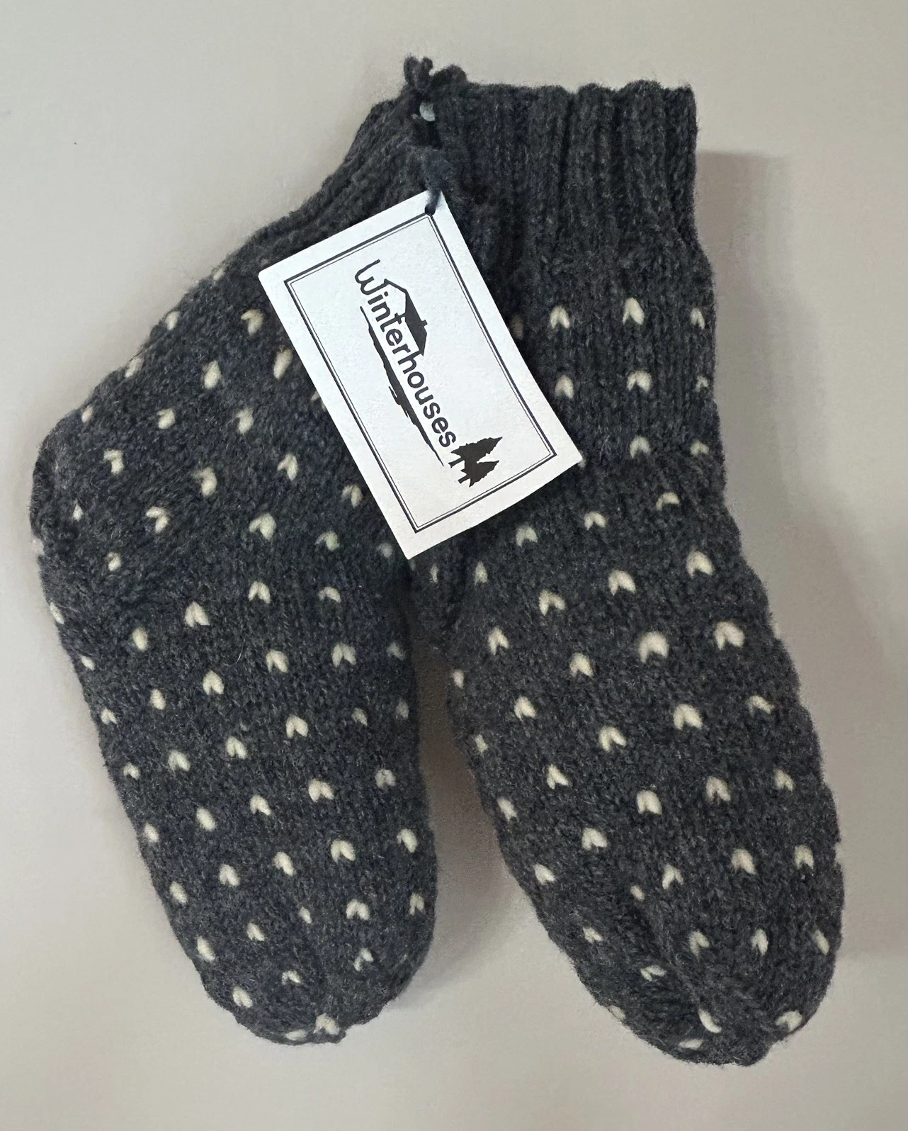 Winterhouses Newfoundland Thrummed Knit Wool Fleece Lined Slipper Unisex O/S NWT