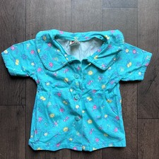 Vintage McKids McDonald s Girls 3t floral button up Shirt