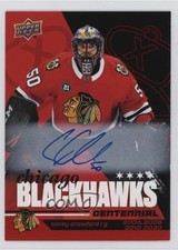 2025 Upper Deck Chicago Blackhawks Centennial Red Hot Corey Crawford Auto 16lb