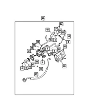 For Ram 3500 2019-2020 Mopar Hex Flange Head Bolt