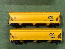 2 HO Accurail VTR Vermont Railway #6007 #6001 Covered Hoppers 