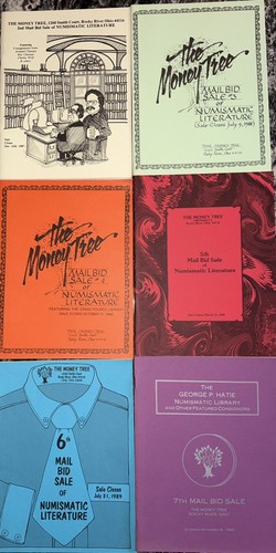 LOT 6 COPIES   - THE MONEY TREE MAIL BD SALE NUMBERS 2,3,4,5,6,7 " SCARCE"