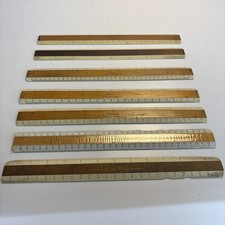 Lot 7 Vintage Dietzgen & Theo Alteneder 12” Rulers U.S. Std