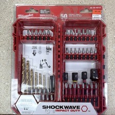 Milwaukee 48-32-4013 Shockwave Impact Duty Drill  Drive Bit Set 50pc Steel
